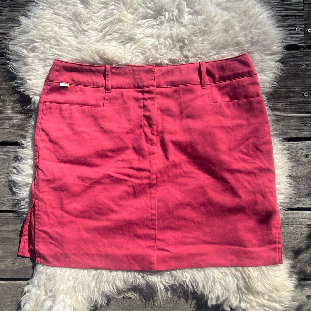 Women's Pink Cargo Skirt